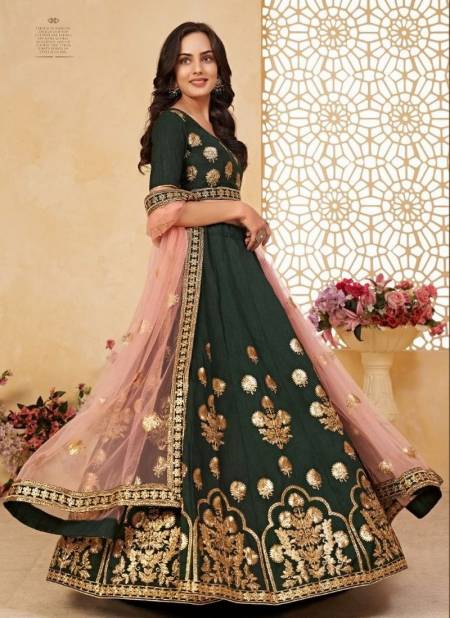 Dark Green Colour AAWIYA AGNILEKHA 2 New Designer Fancy Wedding Wear Lahenga Choli Collection 1008